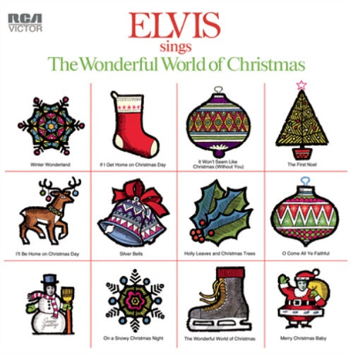 Elvis Presley - Elvis Sings The Wonderful World Of Christmas Album Cover