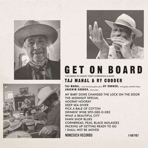 Taj Mahal & Ry Cooder - Get On Board: The Songs Of Sonny Terry & Brownie McGhee Album Cover